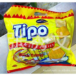 越南特产 热销产品TIPO白巧克力面包干（鸡蛋饼）300克装/袋